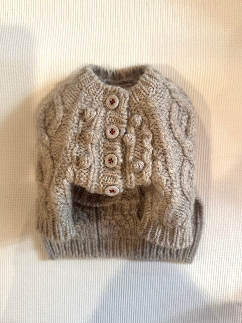 bluebleubleue アランニットカーディガン