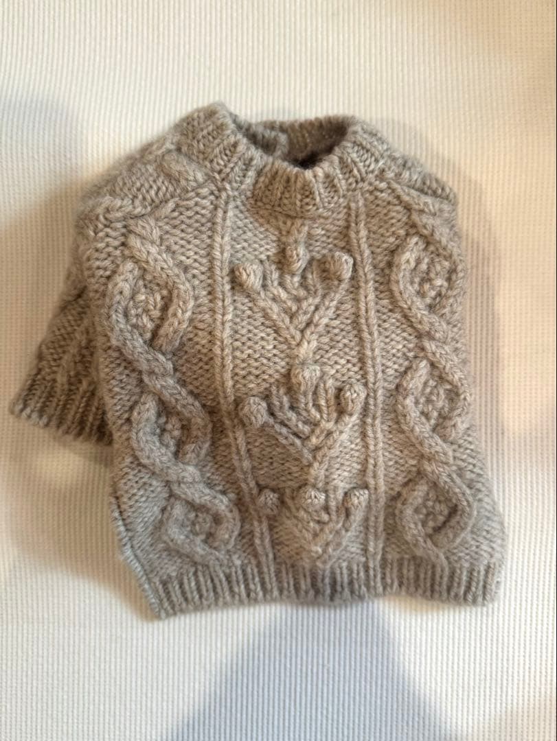 bluebleubleue アランニットカーディガン