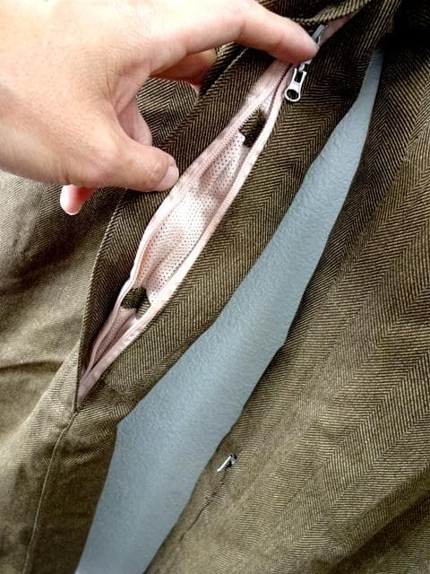 リーバイス×686 ヘリンボーン スノーボード パンツ ブラウン Msize