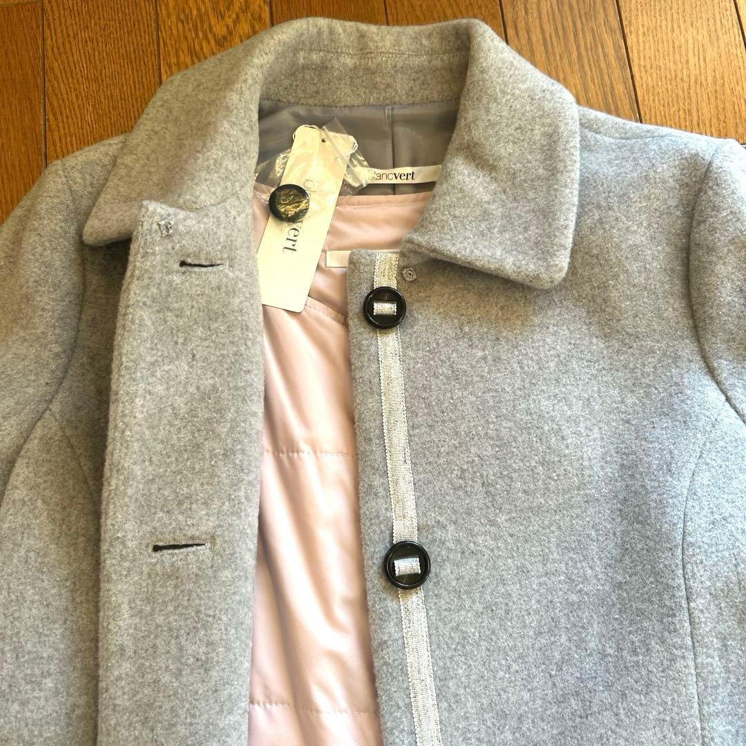 セール　タグ付き新品　ブランベール ライナー付きウールコート8.3万