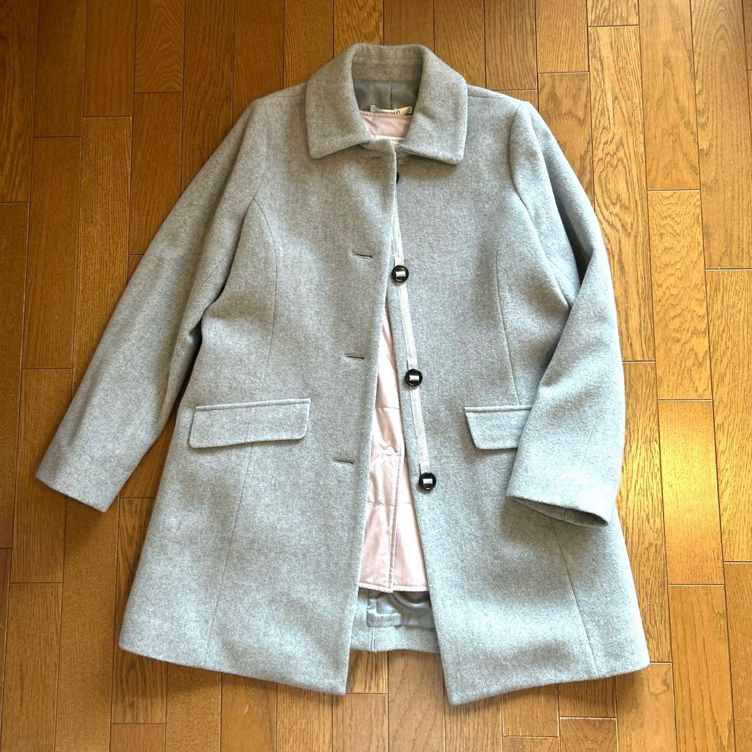 セール　タグ付き新品　ブランベール ライナー付きウールコート8.3万