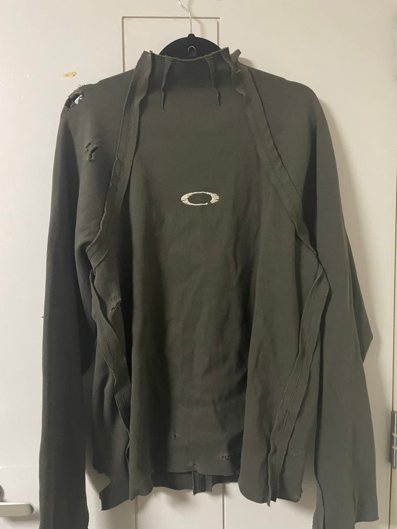 MINUS (ー) High-Neck ダメージ加工 スウェットマイナス