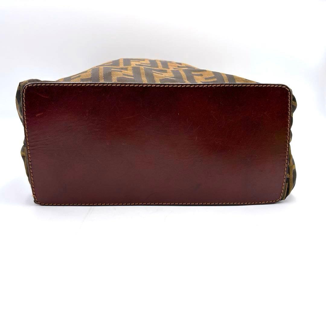 美品 FENDI フェンディ ヴィンテージ ズッカ柄 トートバッグ ミニトート
