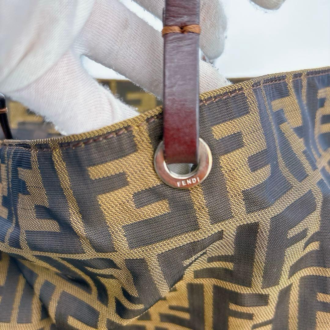 美品 FENDI フェンディ ヴィンテージ ズッカ柄 トートバッグ ミニトート