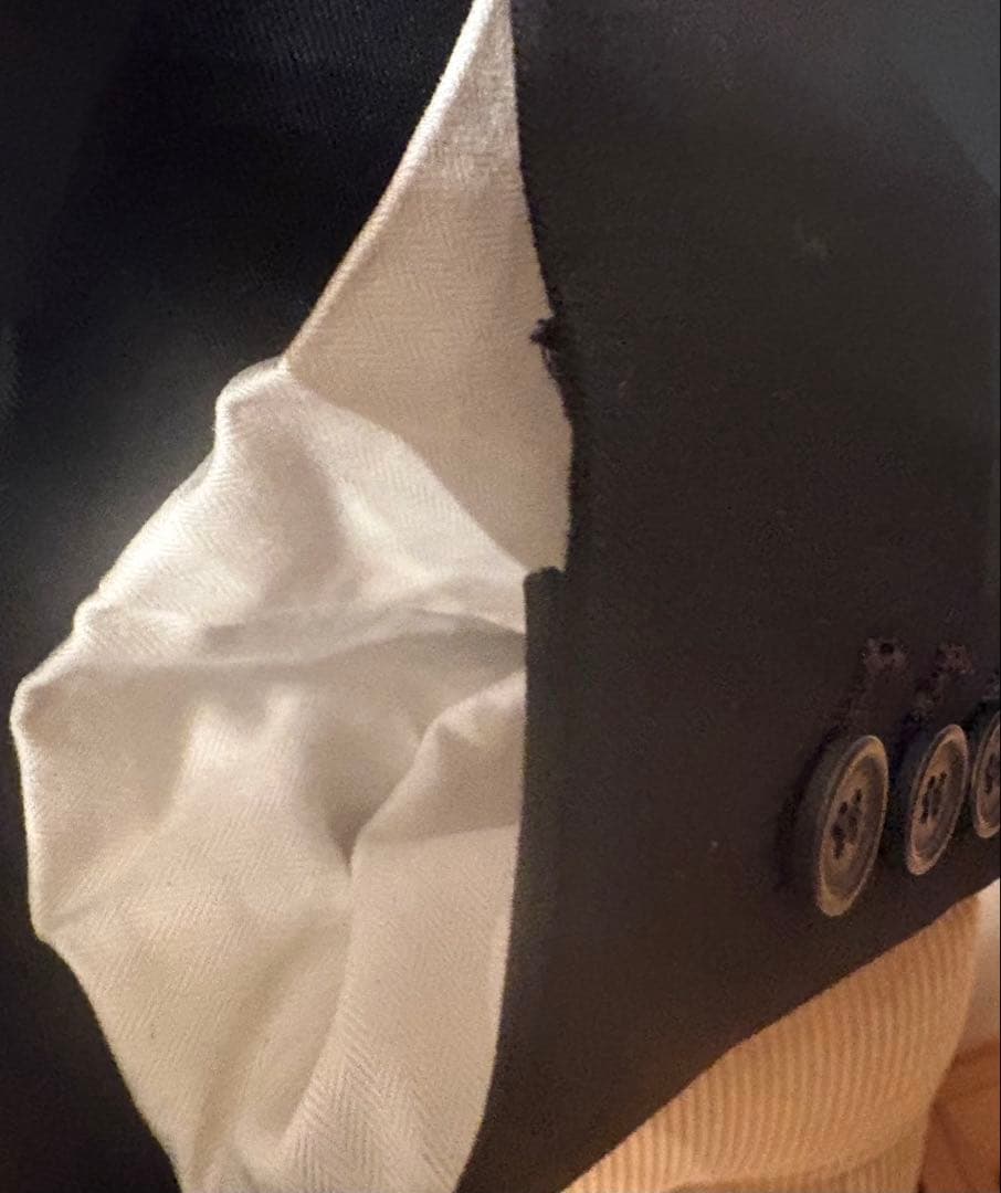 ジャケット・アウター LA PEAU DE GEM no collar hole jacket