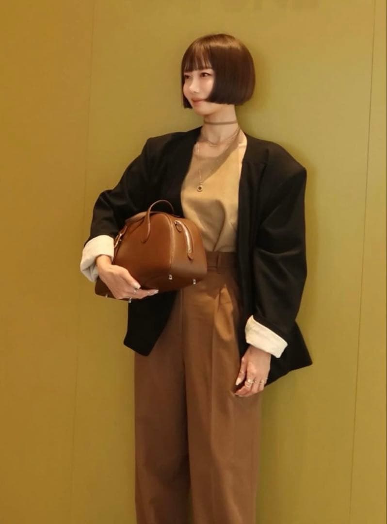 ジャケット・アウター LA PEAU DE GEM no collar hole jacket