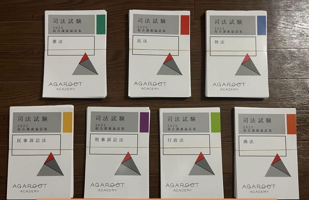アガルート 司法試験 総合講義論証集 2025 7科目