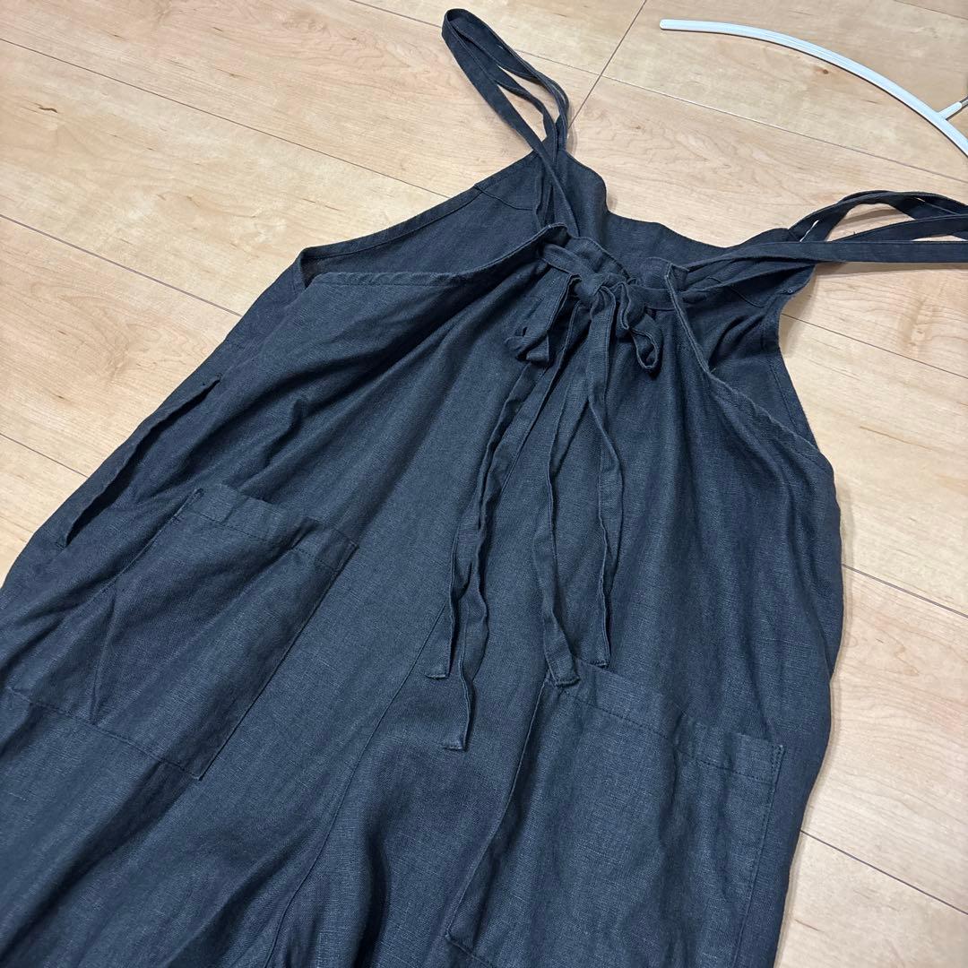 kagure かぐれ リネンサロペット ブラック