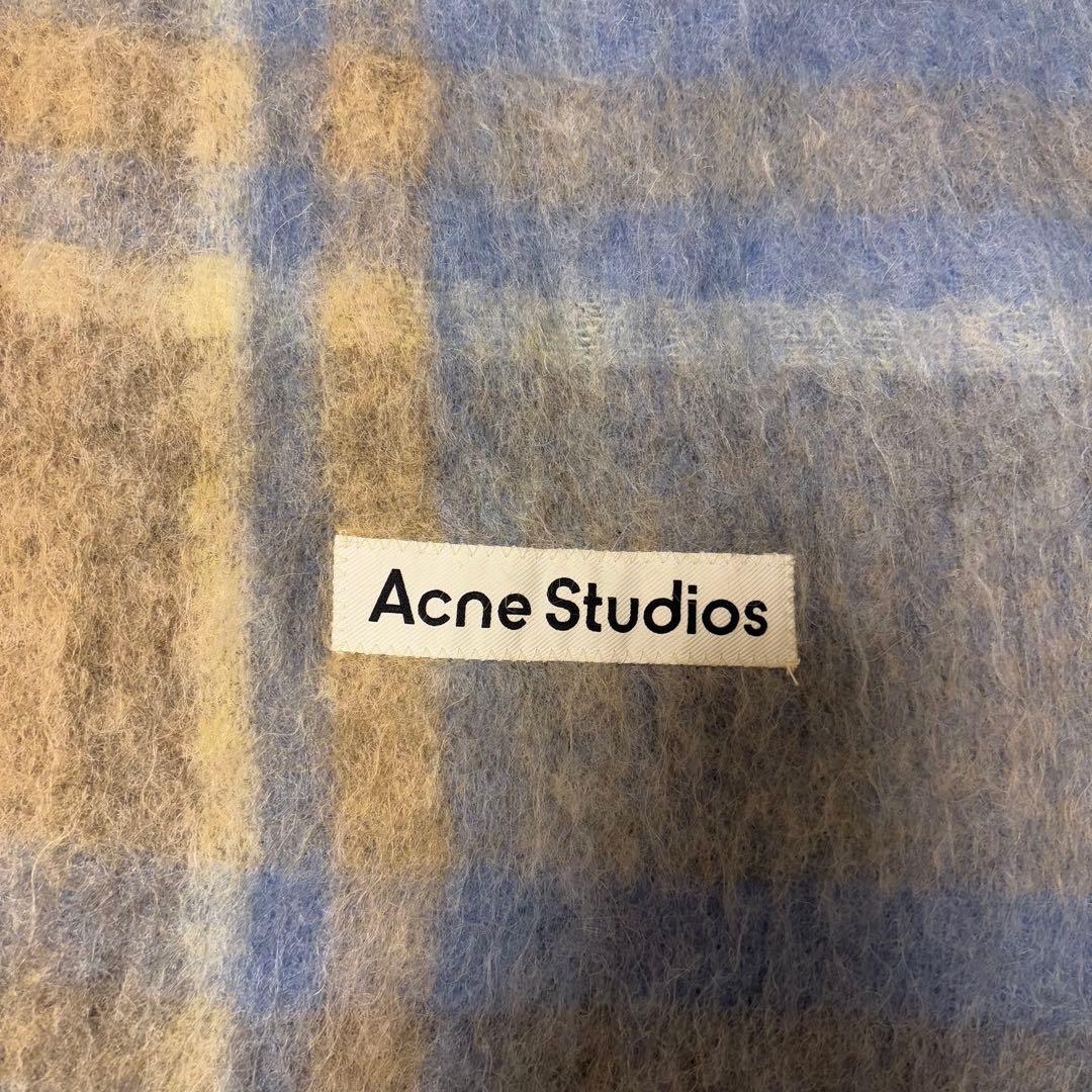 最終値下げ Acne Studios チェック柄マフラー 200 x 32 cm