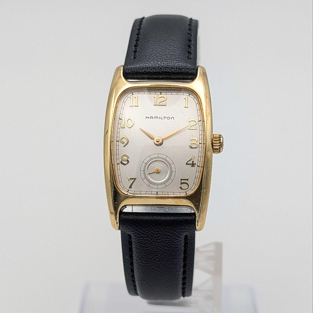 【稼働】ハミルトン ボルトン レディース腕時計 ゴールド スモセコ 6264