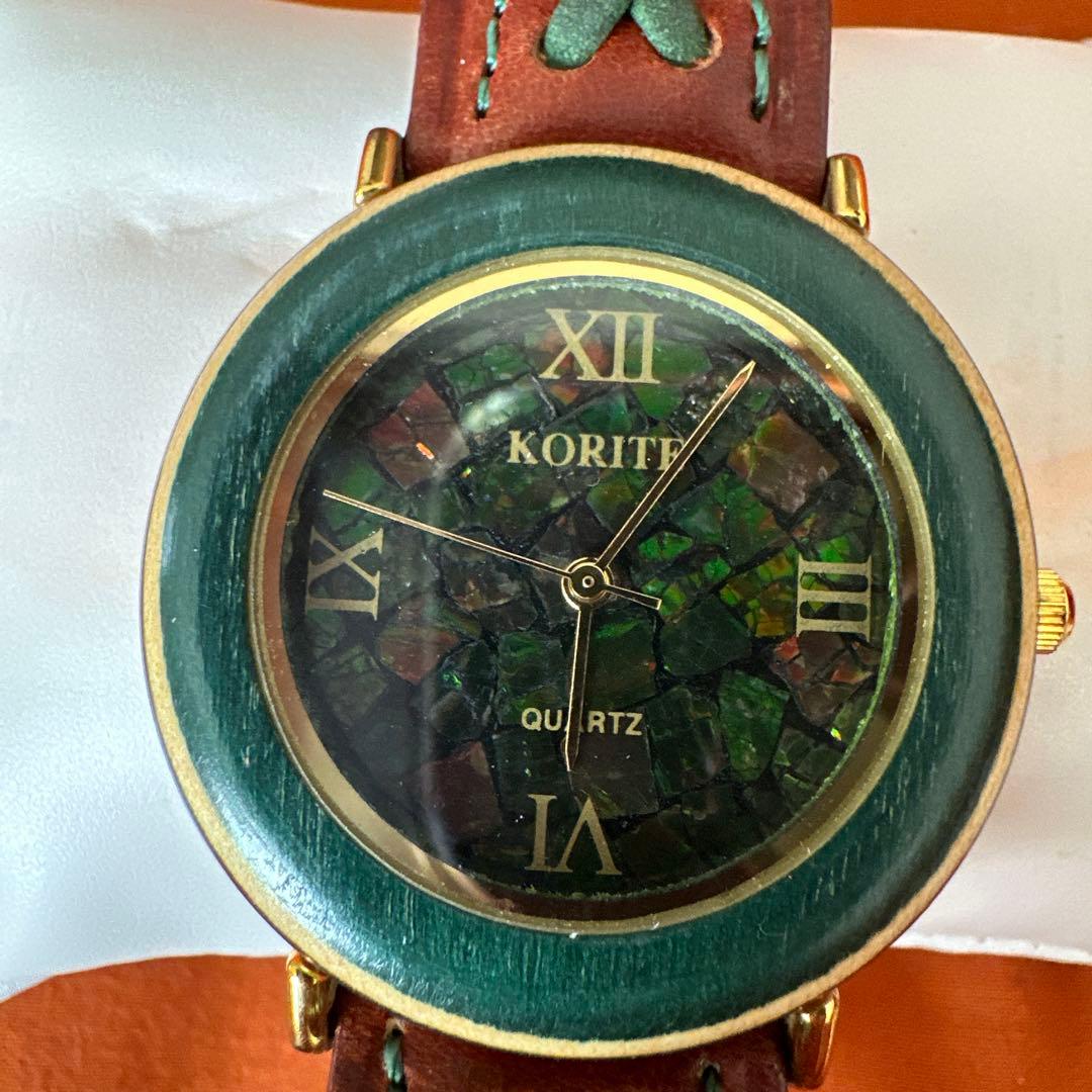 KORITE アモナイト クォーツ腕時計
