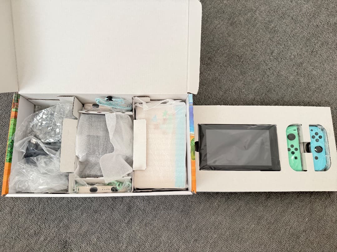 【箱付き】Switch あつ森セット※ソフトなし＋Proコン＋充電グリップ