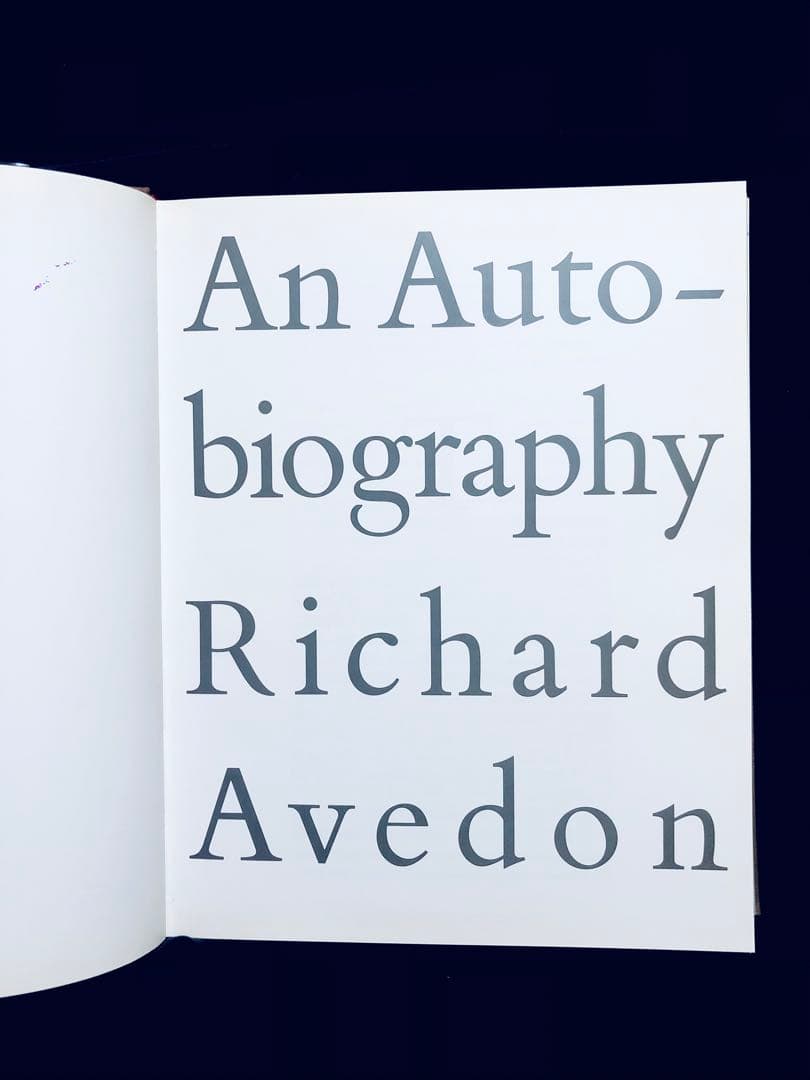 【お値下げ】An Autobiography リチャード・アヴェドン写真集 美品