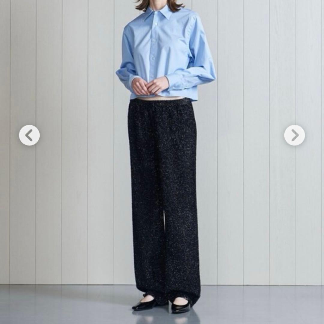 【新品タグ付】H beauty & youth スパークルニットパンツ　ラメ