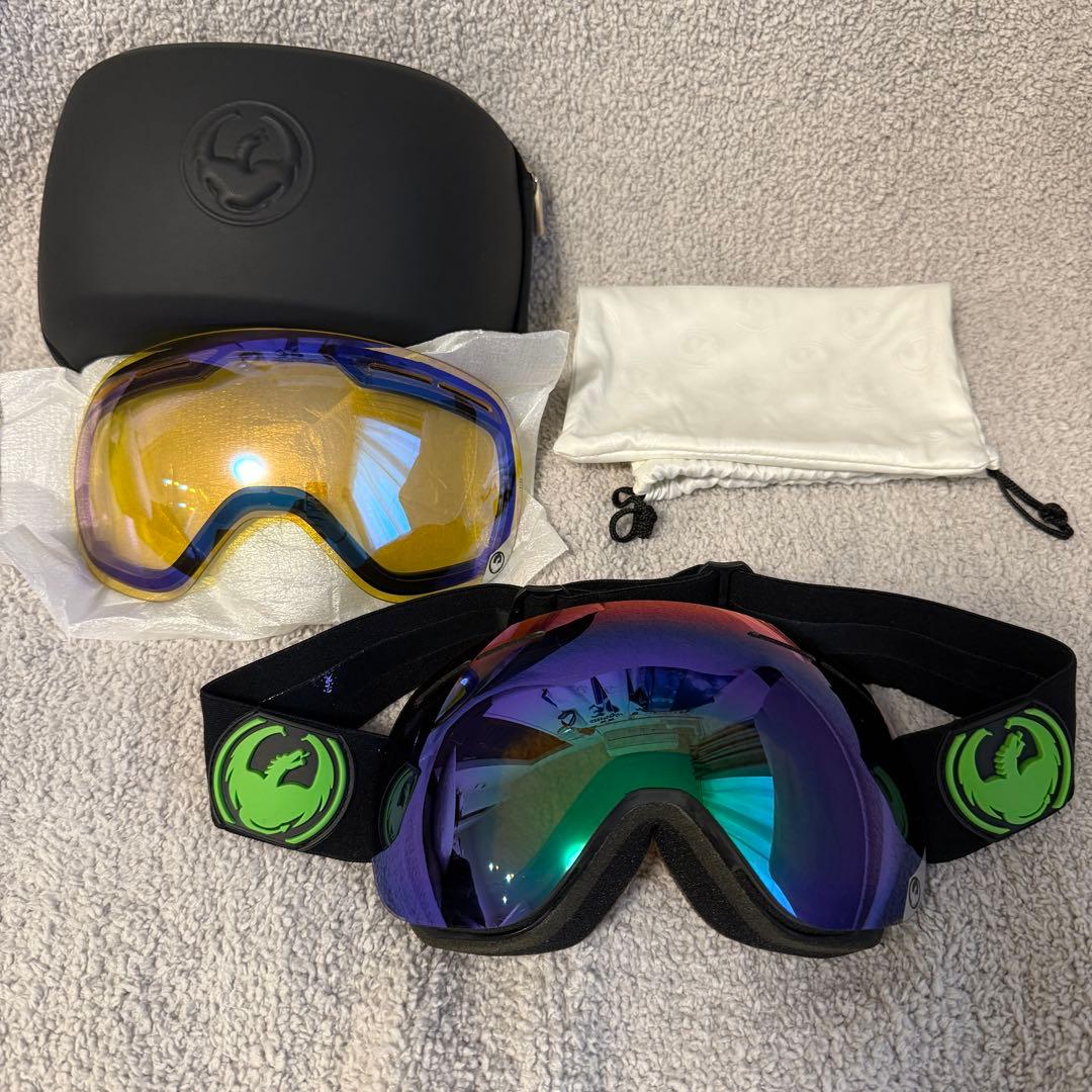 Dragon ゴーグル ブルーミラーレンズ　箱あり