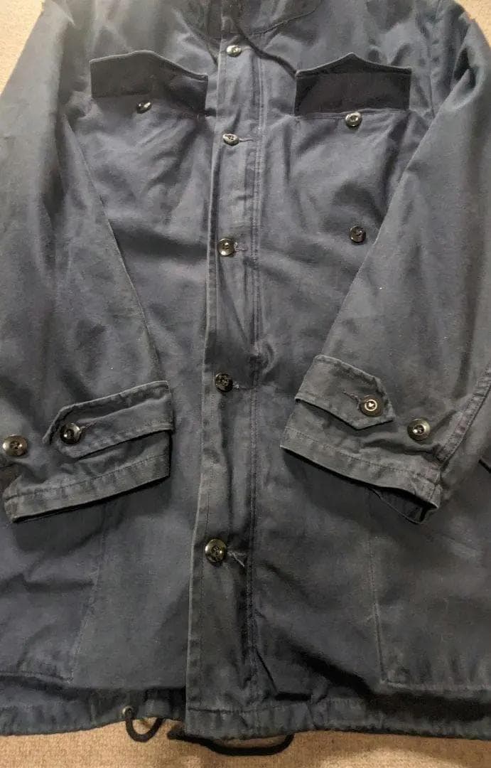古着 90s ドイツ軍 フィールドパーカー 実物 脱着ボアライナー 希少カラー