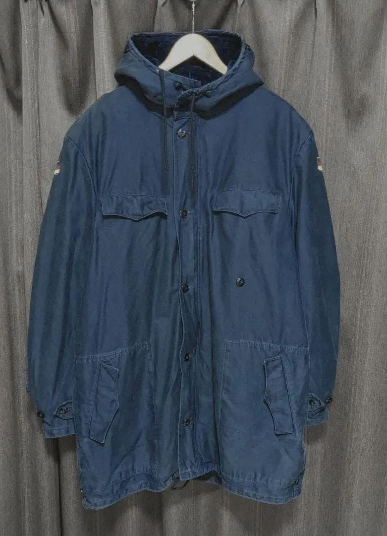古着 90s ドイツ軍 フィールドパーカー 実物 脱着ボアライナー 希少カラー