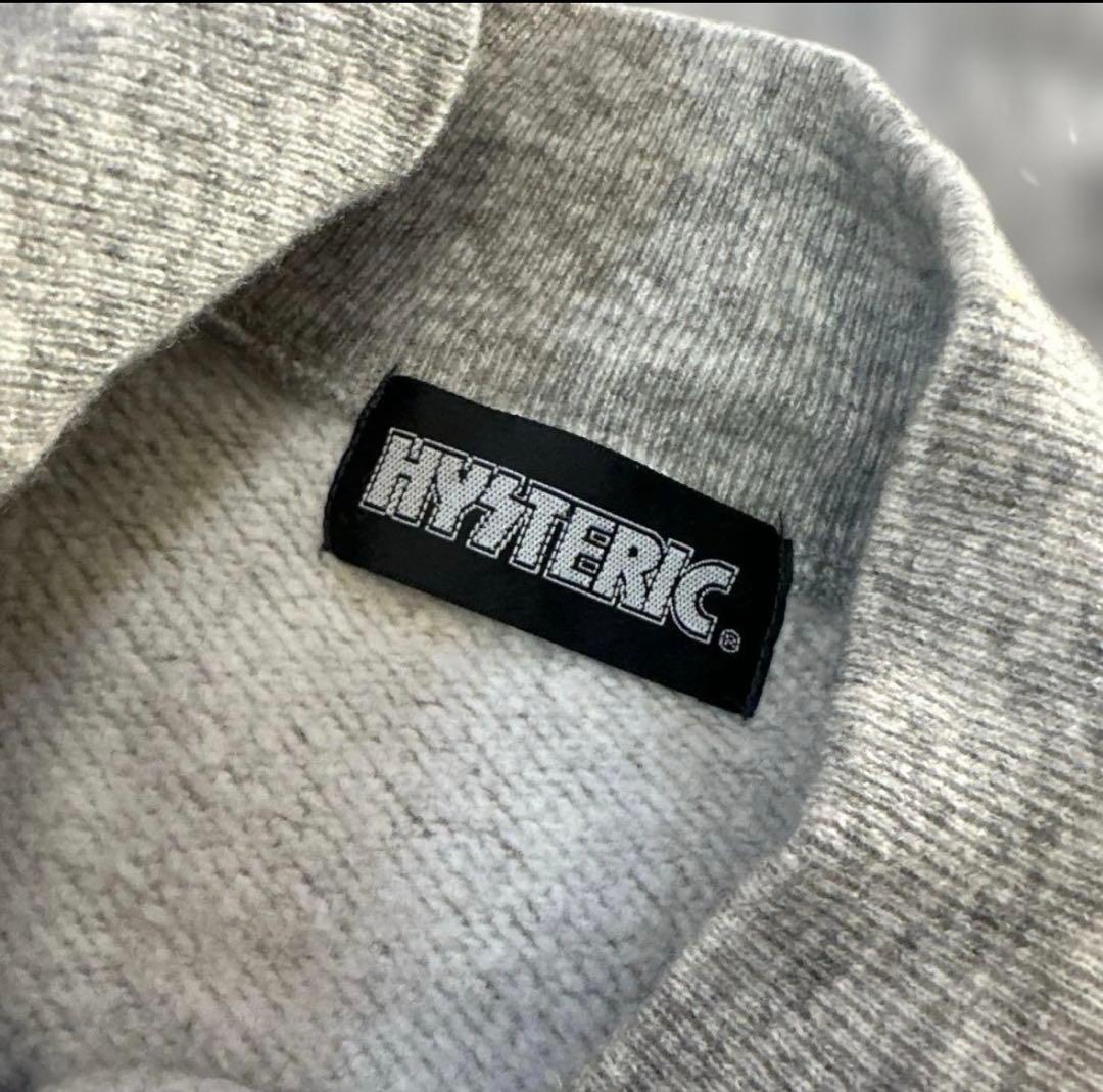 【希少】ヒステリックグラマー90sロゴジップ格子柄刺繍ライダース切りっぱなし