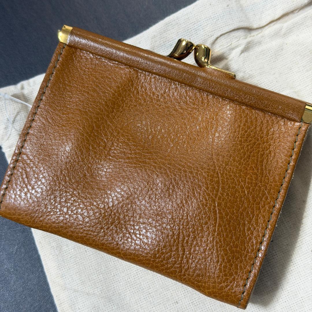 【新品未使用】イルビゾンテ 二つ折り がま口 財布 オリーブ