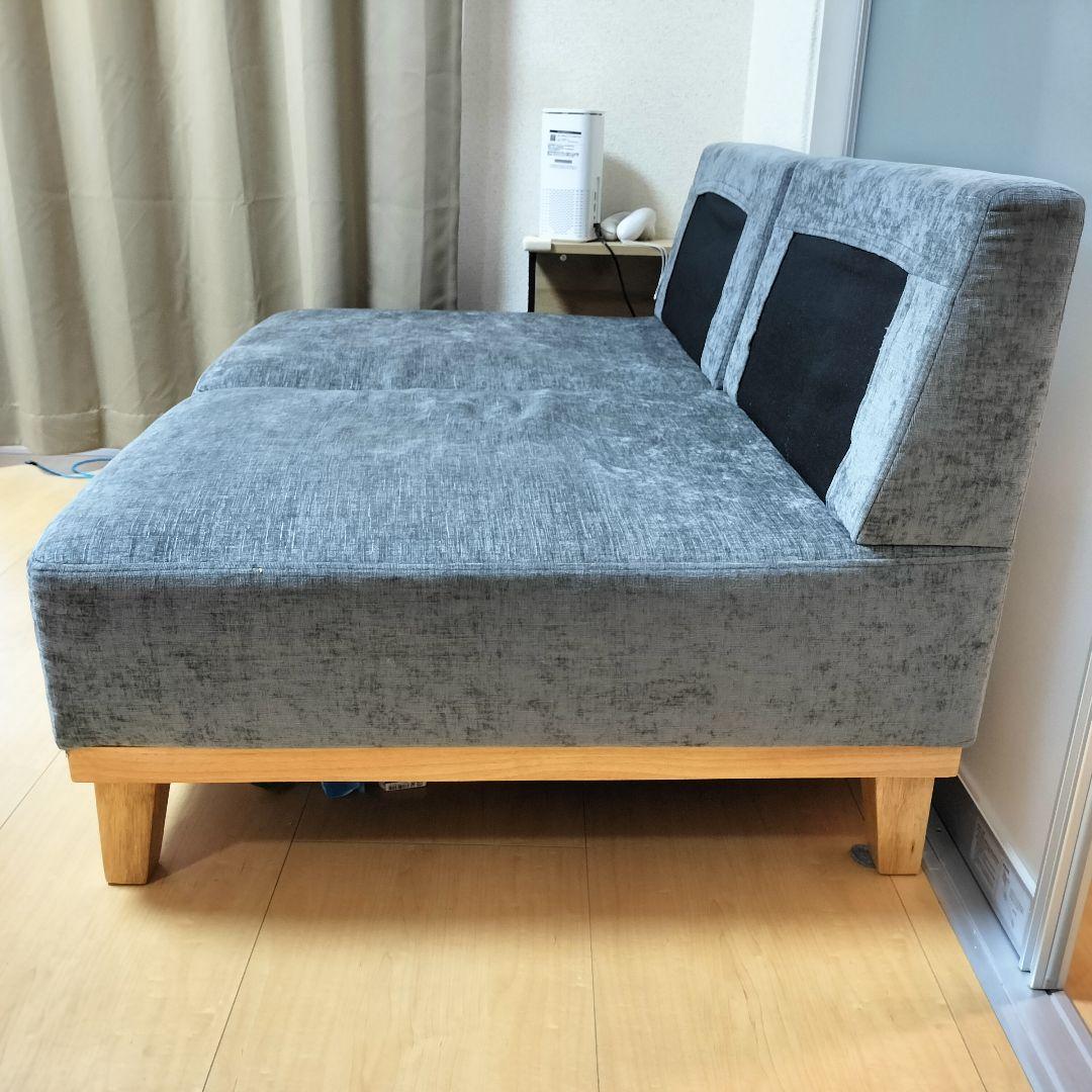 アームレスソファ REAGLE リーグル　 2人掛けソファ グレー