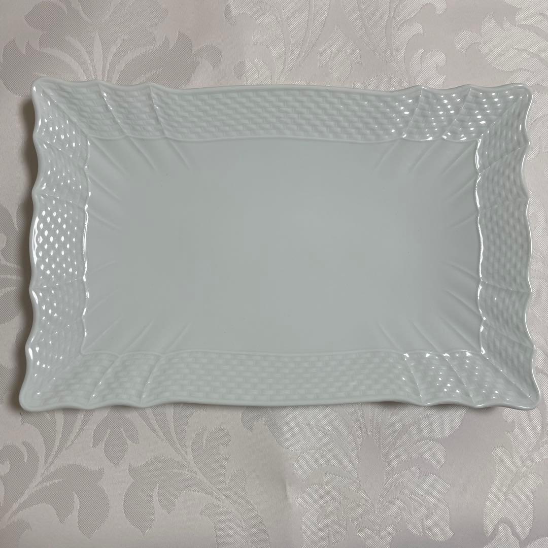 リチャードジノリベッキオホワイト長方形皿 4枚セット