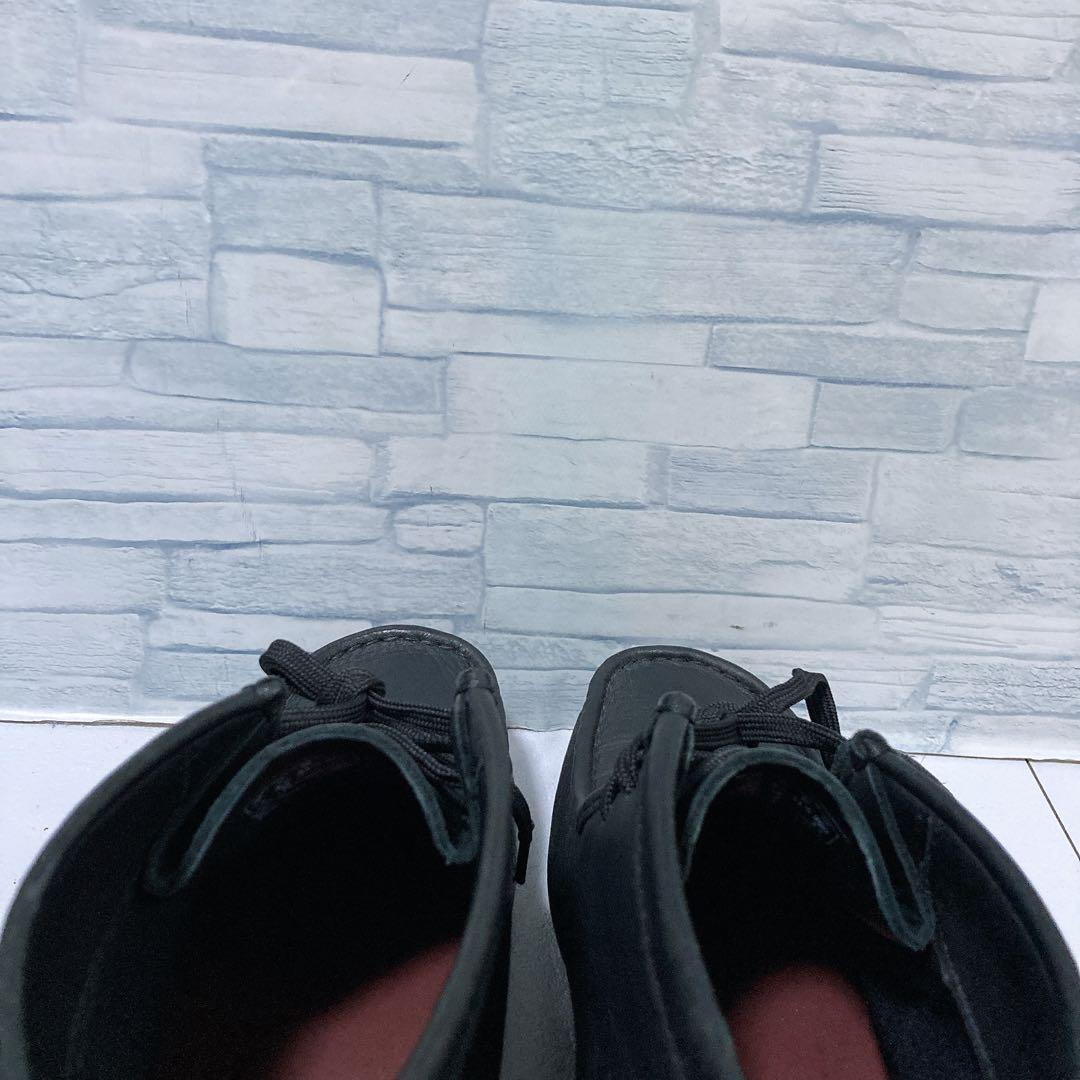 美品 クラークス ワラビーブーツ ゴアテックス 26 ビブラム 黒 シボレザー