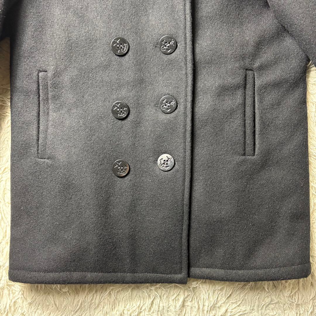 40サイズ　schott ピーコート　740 キルティング　USA製　ネイビー