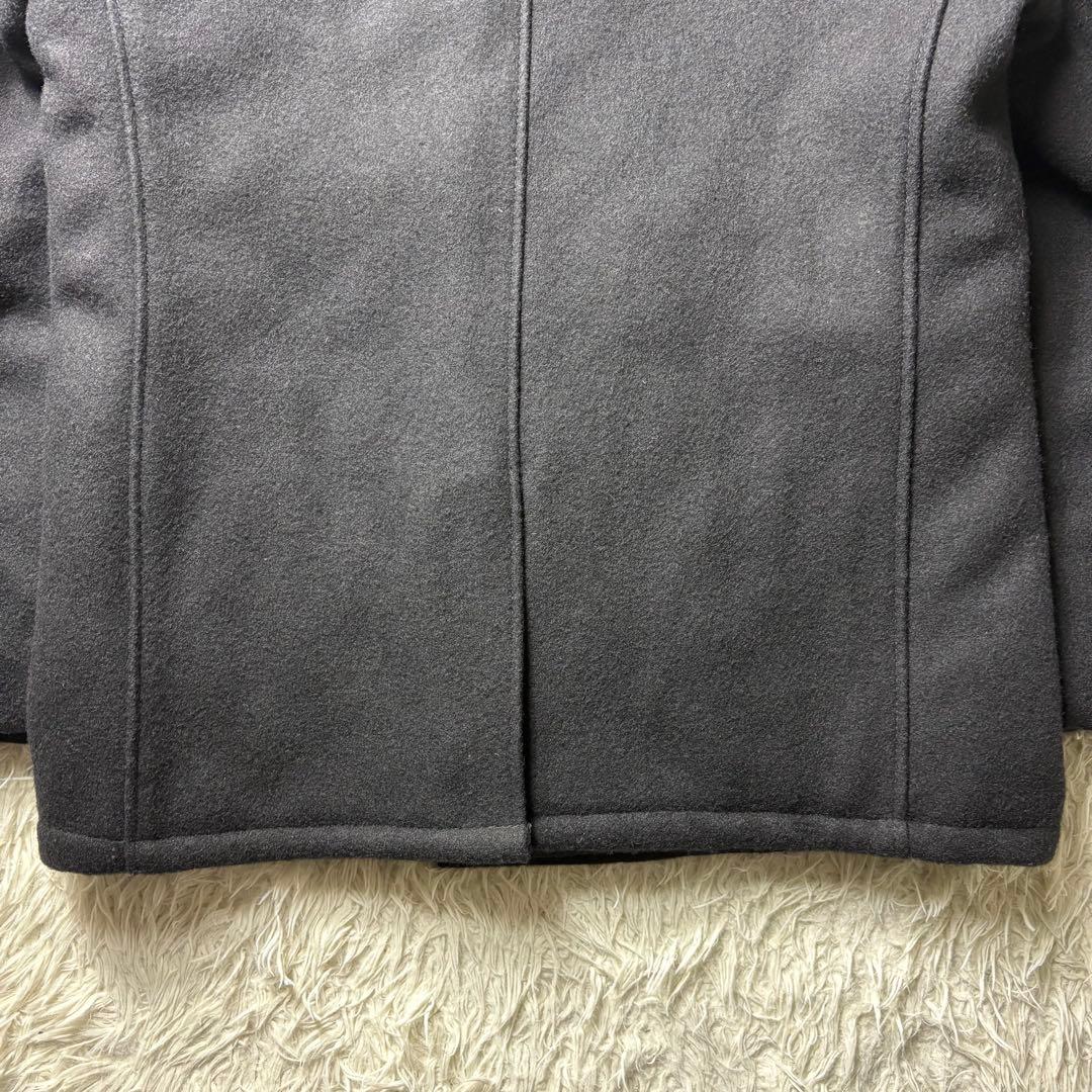 40サイズ　schott ピーコート　740 キルティング　USA製　ネイビー