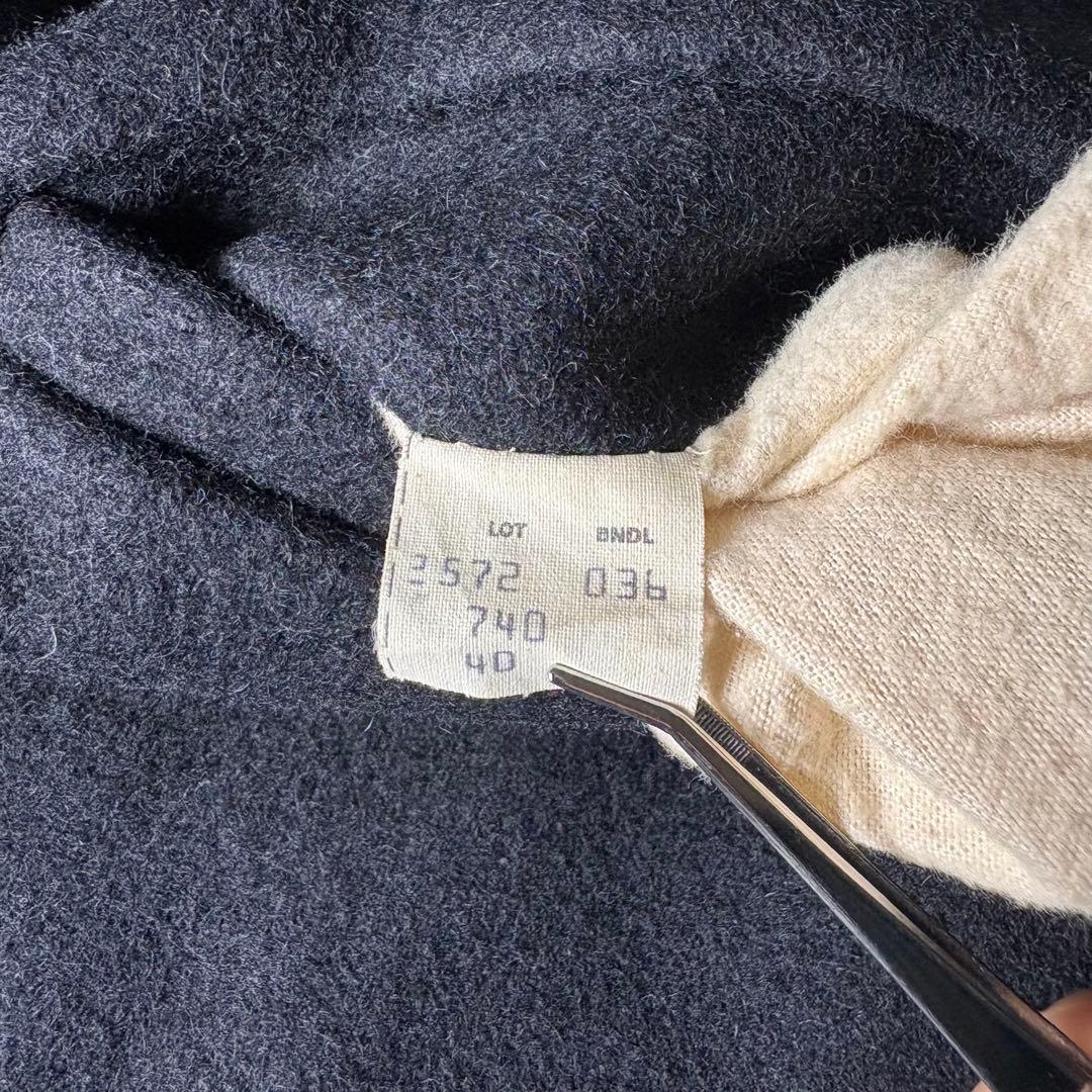 40サイズ　schott ピーコート　740 キルティング　USA製　ネイビー