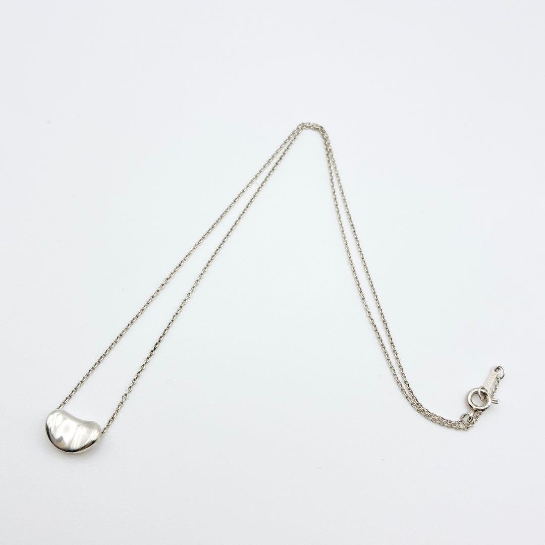 2925-1 人気✨Tiffany ビーン　スモール　ネックレス　SV925