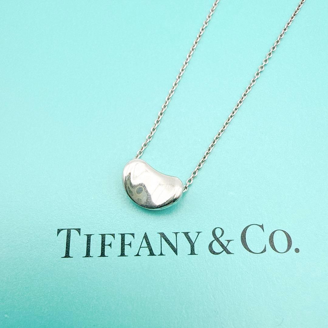 2925-1 人気✨Tiffany ビーン　スモール　ネックレス　SV925