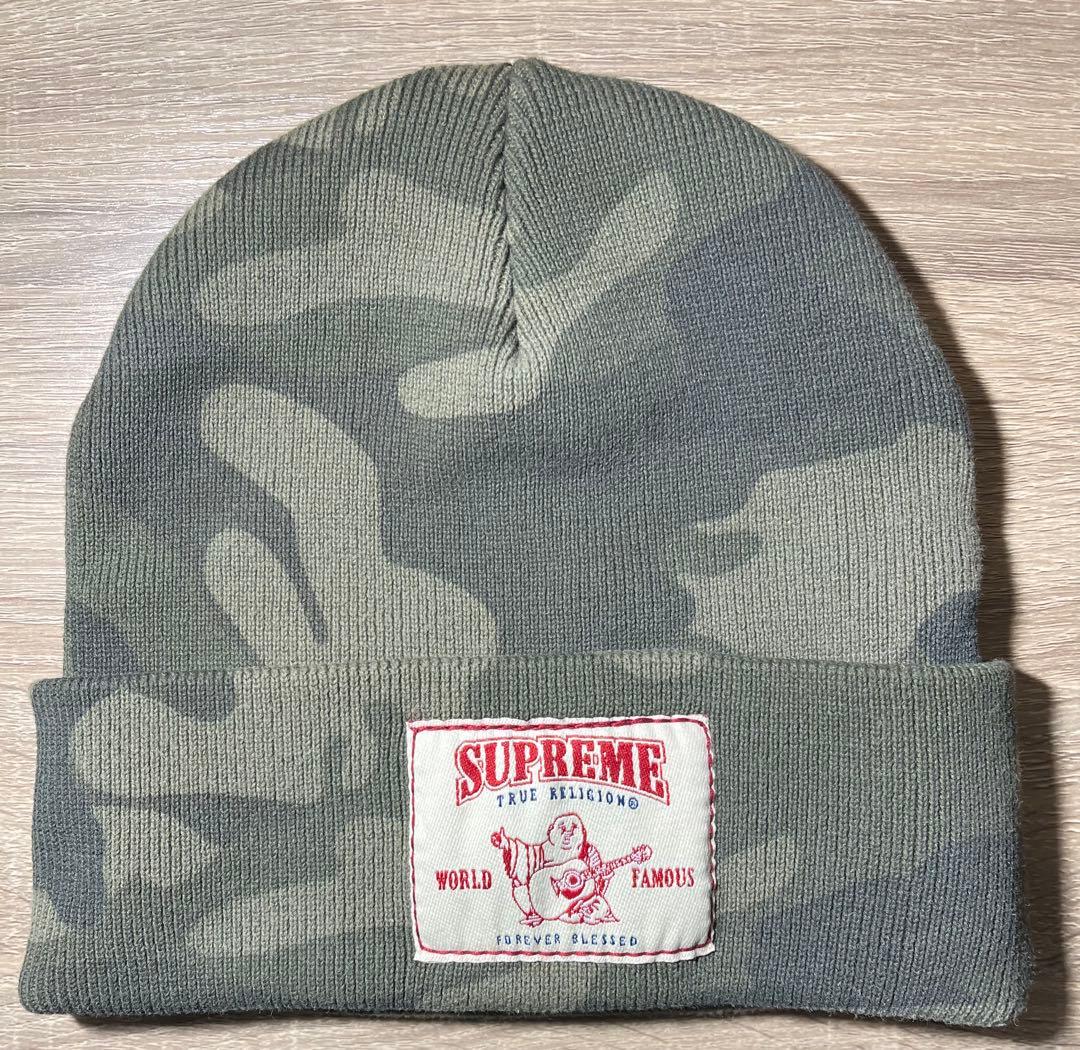 帽子 Supreme truereligion beanie camo