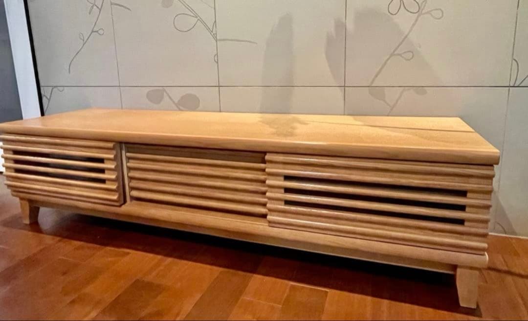 【最終値下げ】ナチュラルウッド　リビング サイドボード ローボード　テレビ台