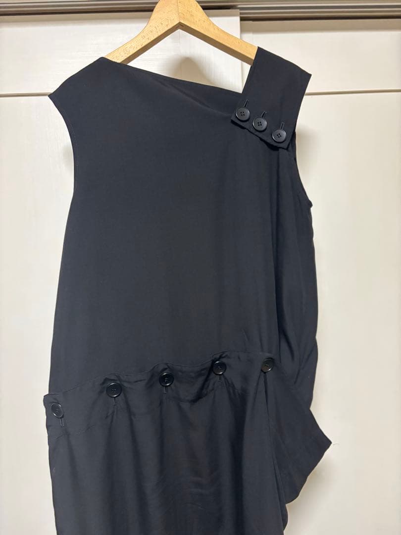 【美品】Limi feu ボタンワンピース　ブラック