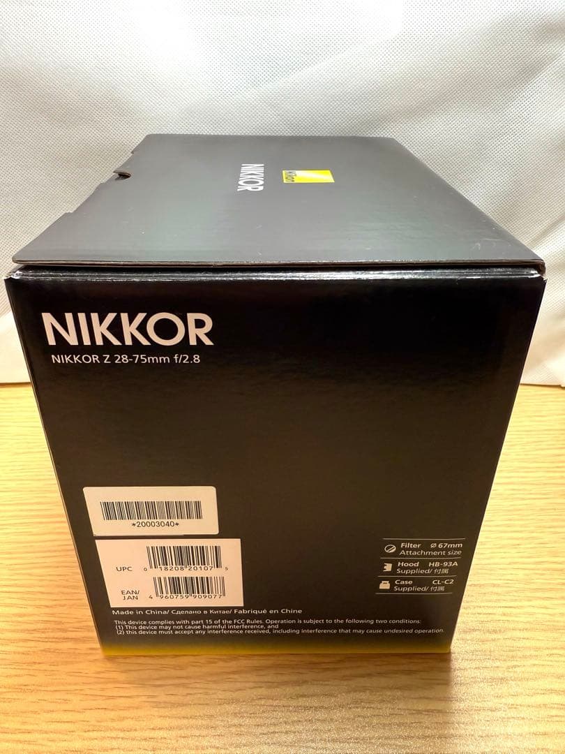 NIKKOR (ニコン) Z 28-75mm f/2.8 ズームレンズ