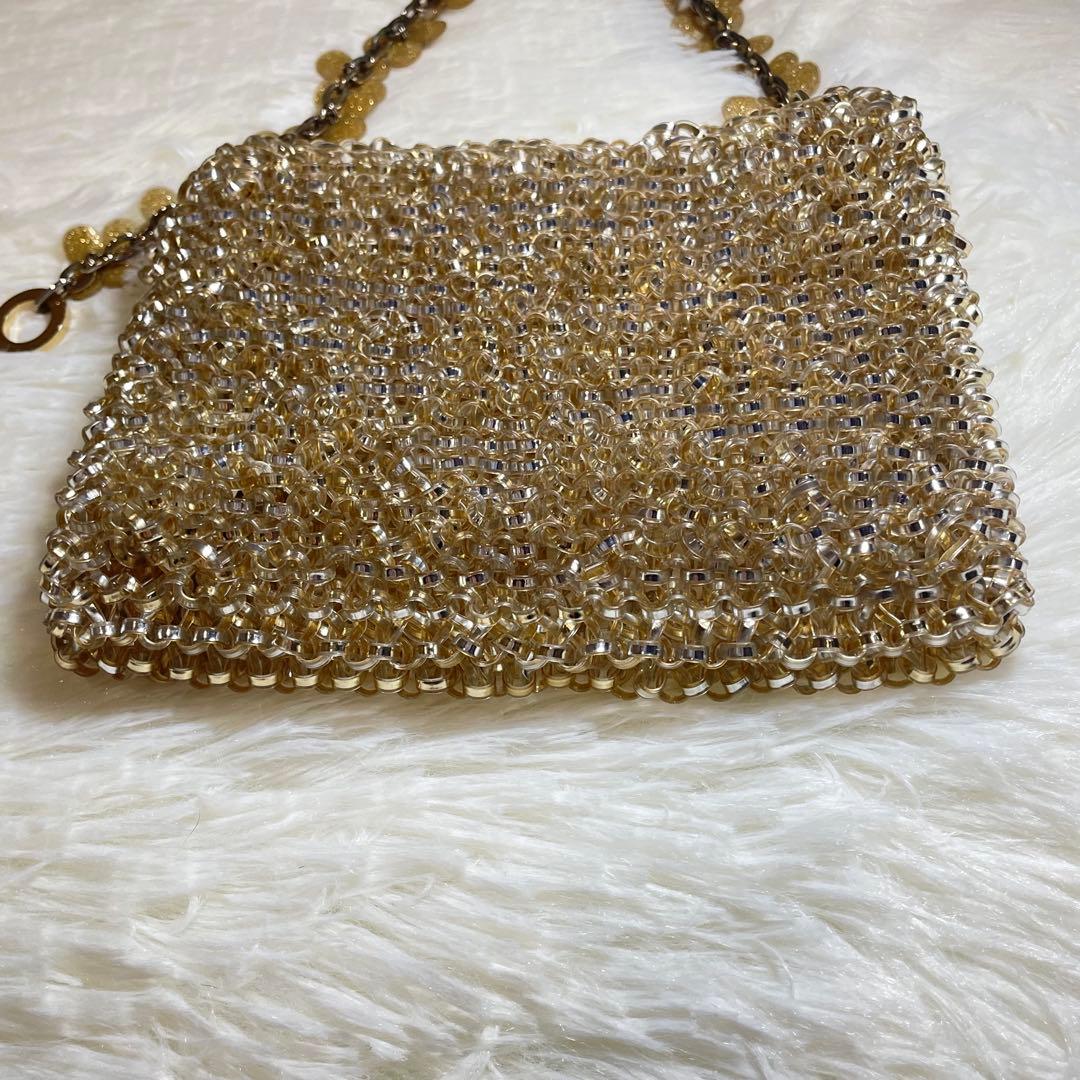 ANTEPRIMA アンテプリマ ワイヤーバッグ フラワー チェーン ゴールド