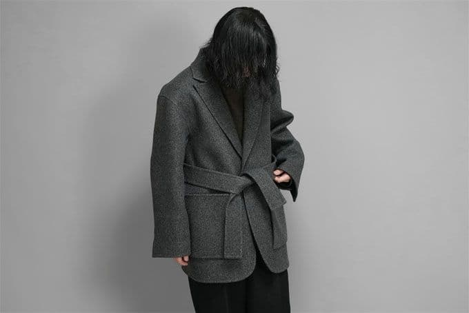 postelegant ウールリバーショートコート