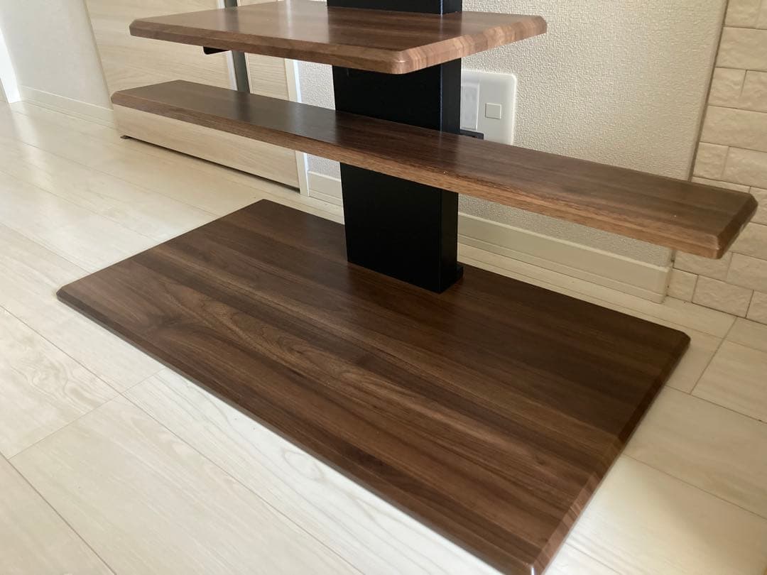 ニトリ　壁よせテレビスタンド　トエル　ミドルブラウン　サウンドバー棚付き