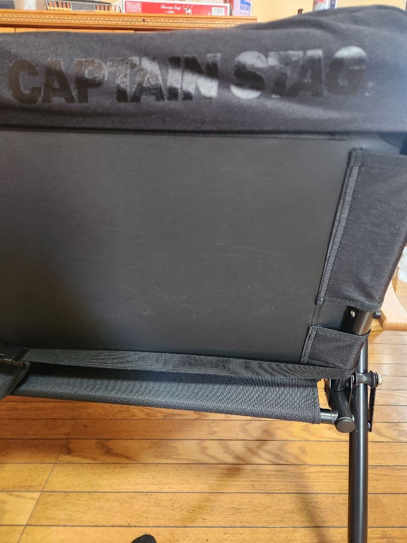 キャプテンスタッグ　ベンチ　ベンチカバー付き　ほぼ未使用　黒