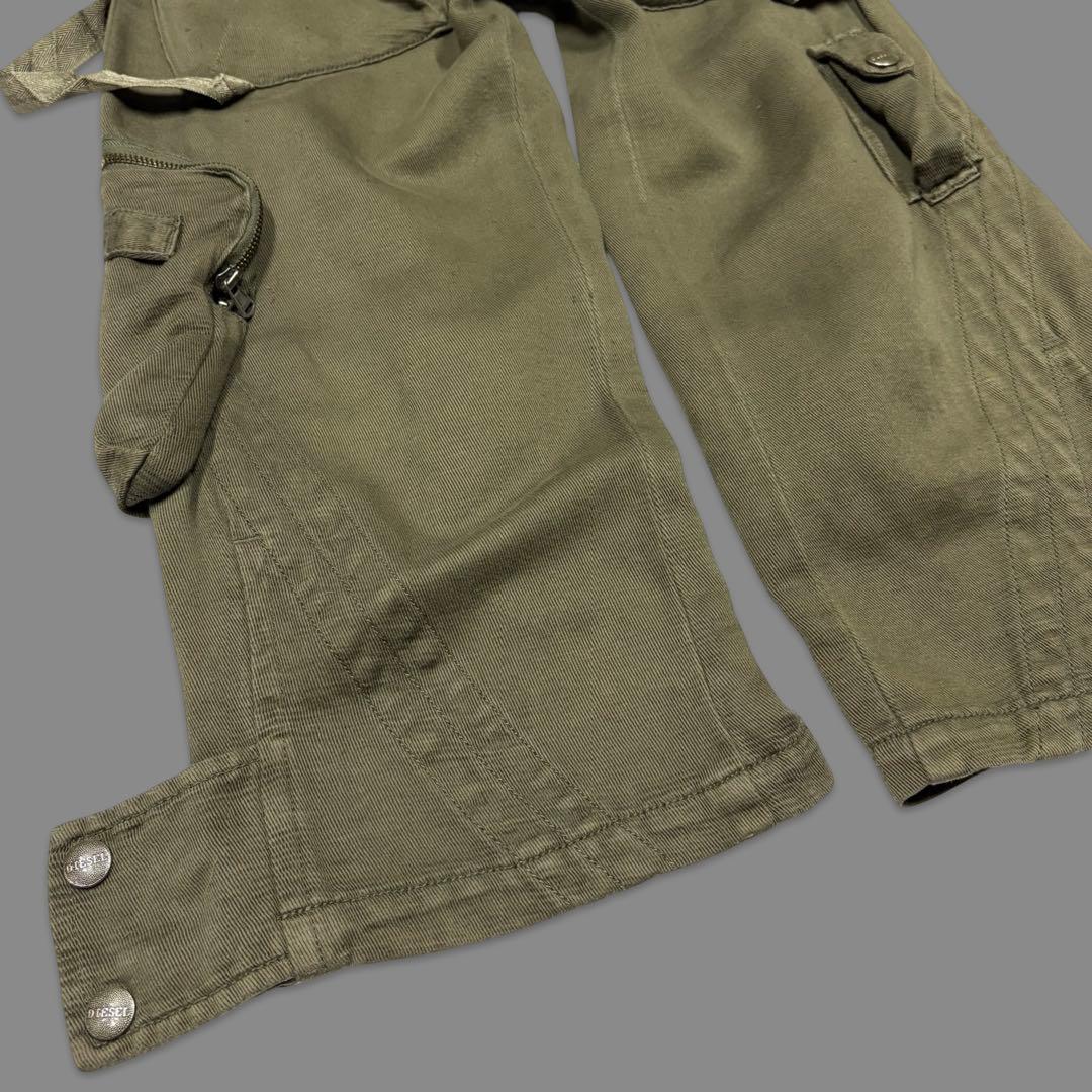 パンツ Rare 00s- Archive DIESEL cropped cargo