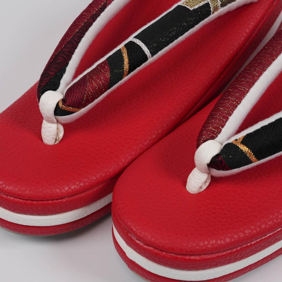 草履バックセット　成人式・卒業式　帯地３枚芯