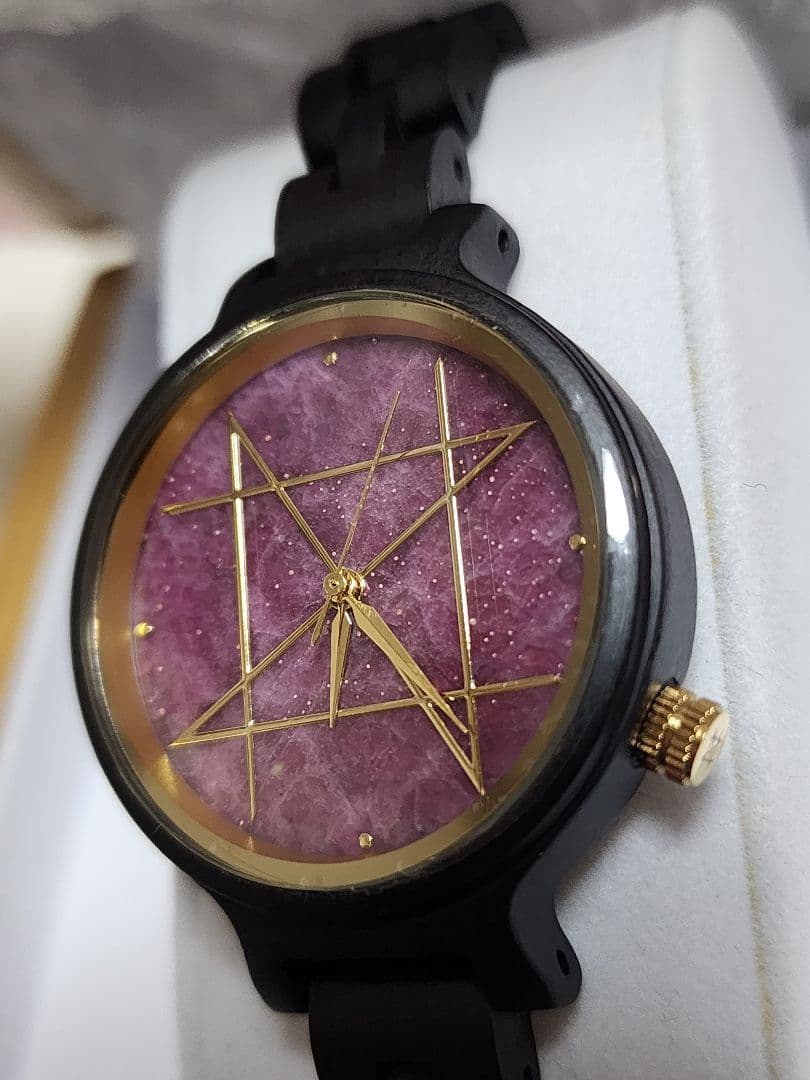 NOZ　天然木クォーツモデル　ルビー×エボニー36mm