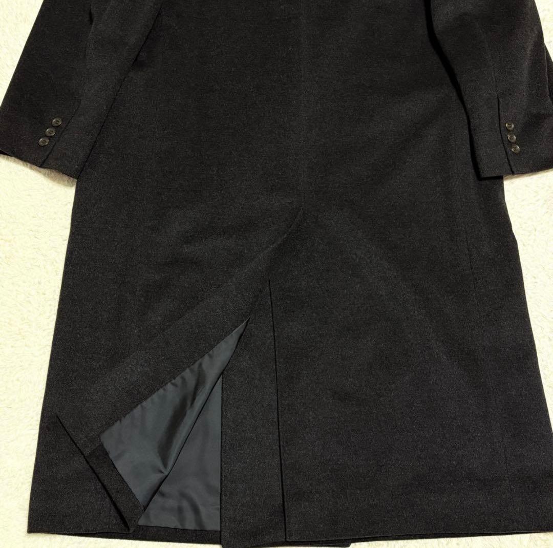 ピュアカシミヤ　チェスターコート　ダブル　マキシ丈　オーバーサイズ