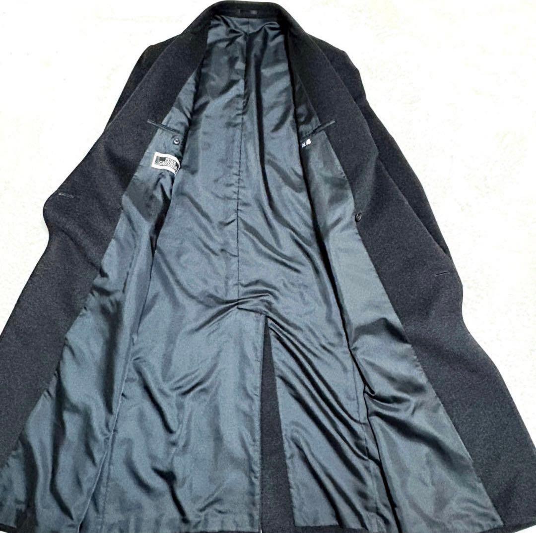 ピュアカシミヤ　チェスターコート　ダブル　マキシ丈　オーバーサイズ