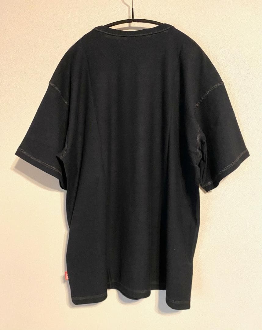 25SS【新品】DIESELディーゼル ロゴＴシャツ 半袖 ブラックＬ