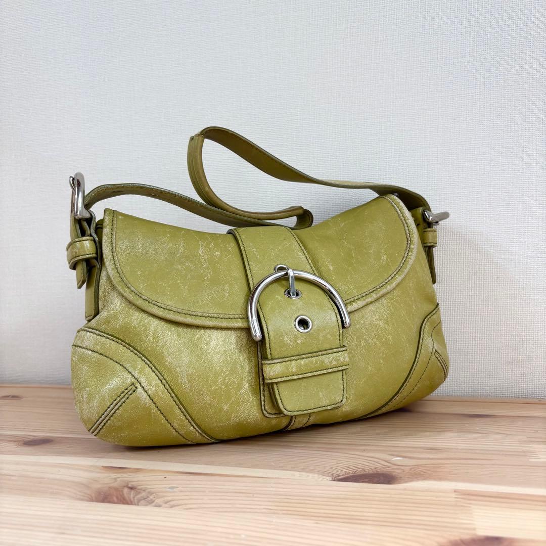 バッグ Coach Leather Soho Shoulder Bag Leaf