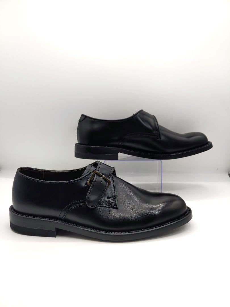 【極美品】REGAL V087 シングルモンク プレーントゥ 黒　24.5cm