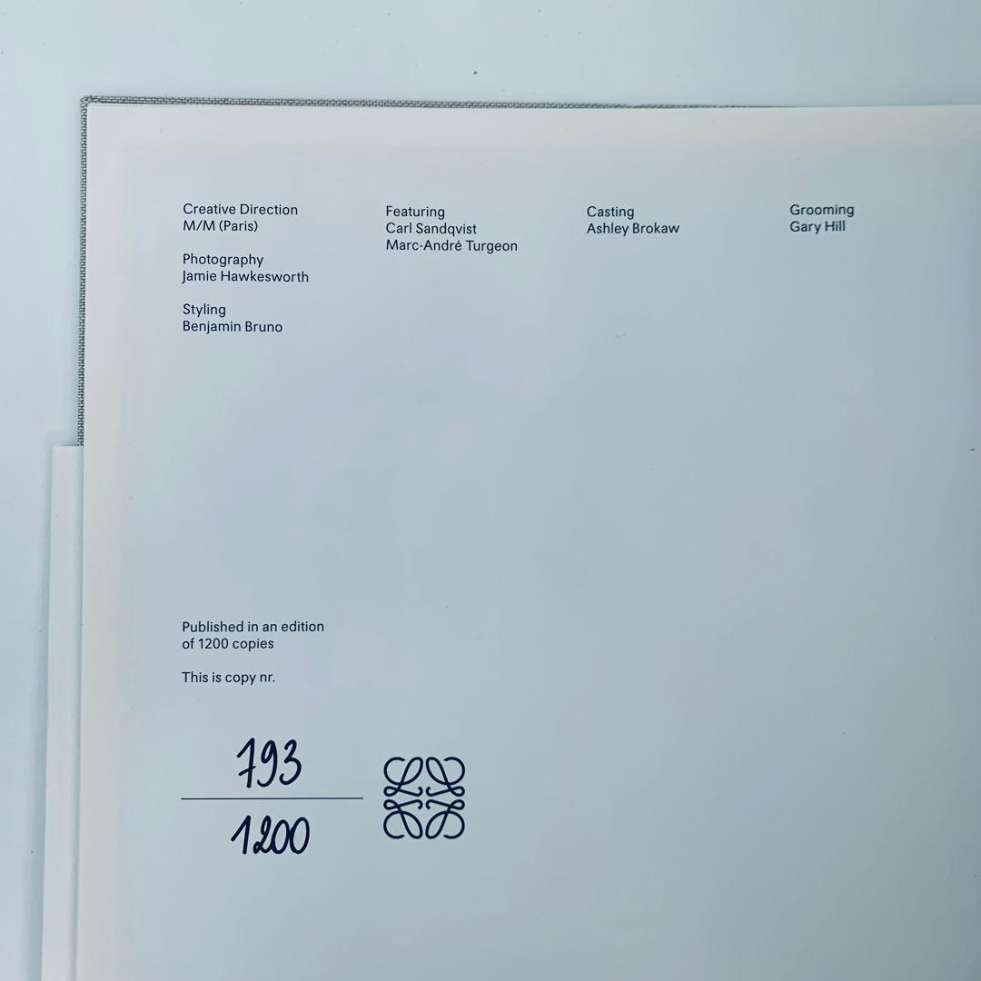 【非売品】LOEWE ロエベ 2015春夏 ビジュアルブック 1200部限定