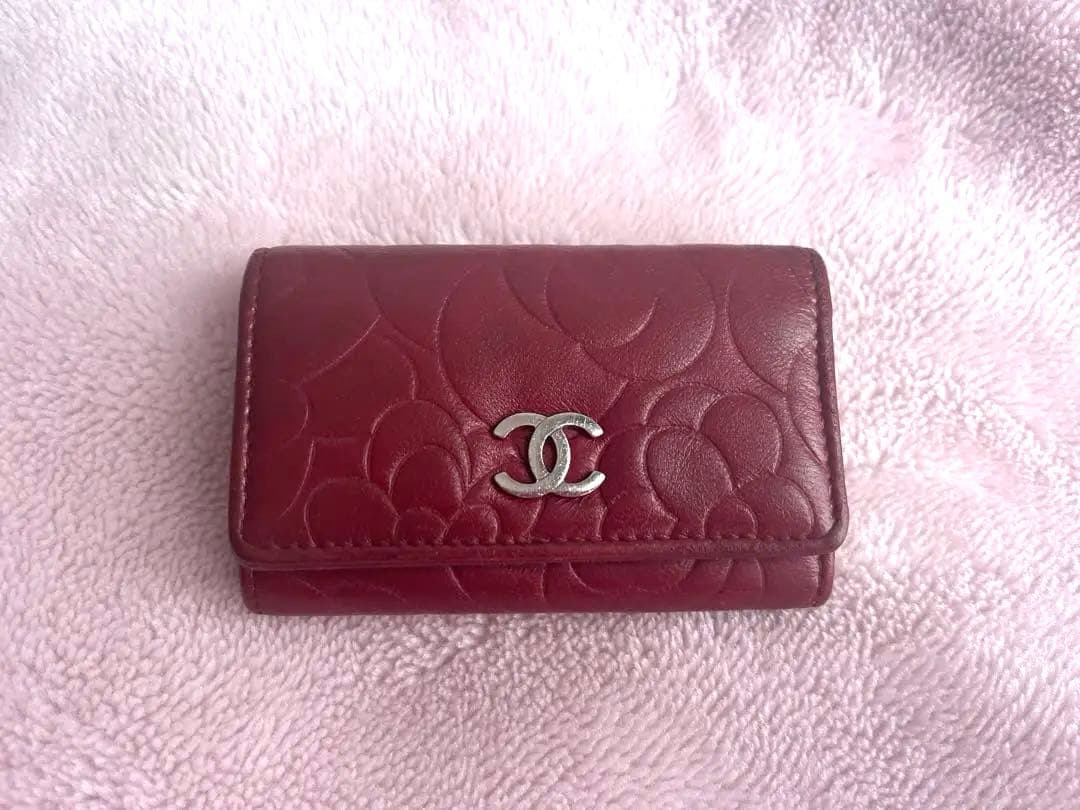 CHANEL シャネル　カメリア　キーケース