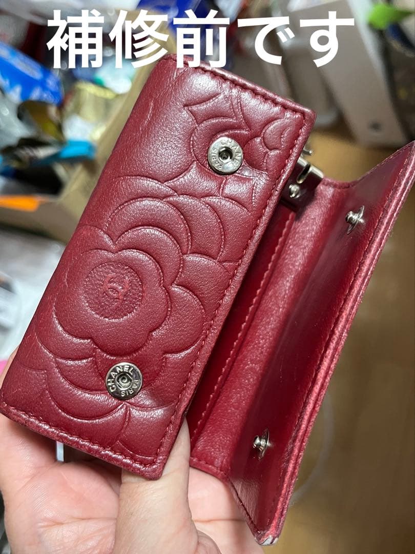 CHANEL シャネル　カメリア　キーケース